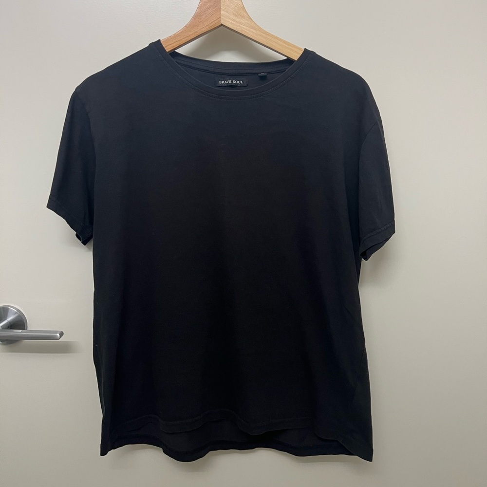 Brave Soul Men’s Black T-Shirt Size M | Dragon Graphic on Back | Streetwear Tee